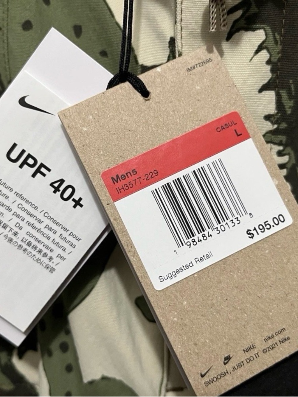 Nike ACG Smith Summit UV Repel 2 In 1 Cargo Pants Camo Green Men's IH3577-229 - Picture 8 of 8